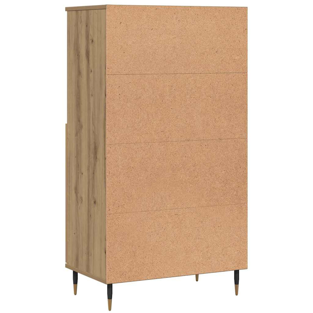 vidaXL 2 Door 2 Shelf Artisan Oak Highboard Image 6
