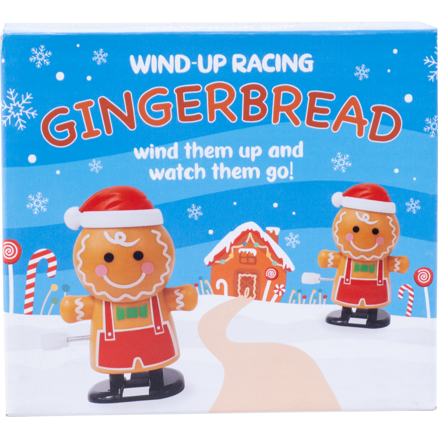 Wind-Up Racing Gingerbread Toy 2 Pack Image 1