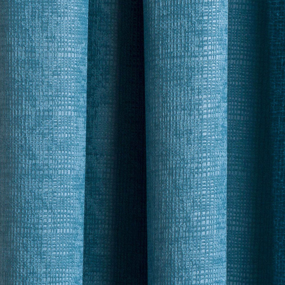 Enhanced Living Matrix Teal Thermal Pencil Pleat Readymade Curtains 229 x 183cm Image 2