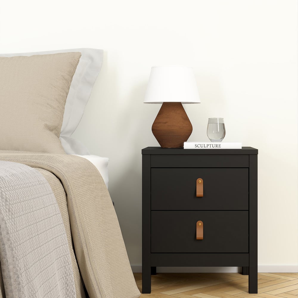 Florence Barcelona Matt Black 3 Piece Bedroom Furniture Set Image 4