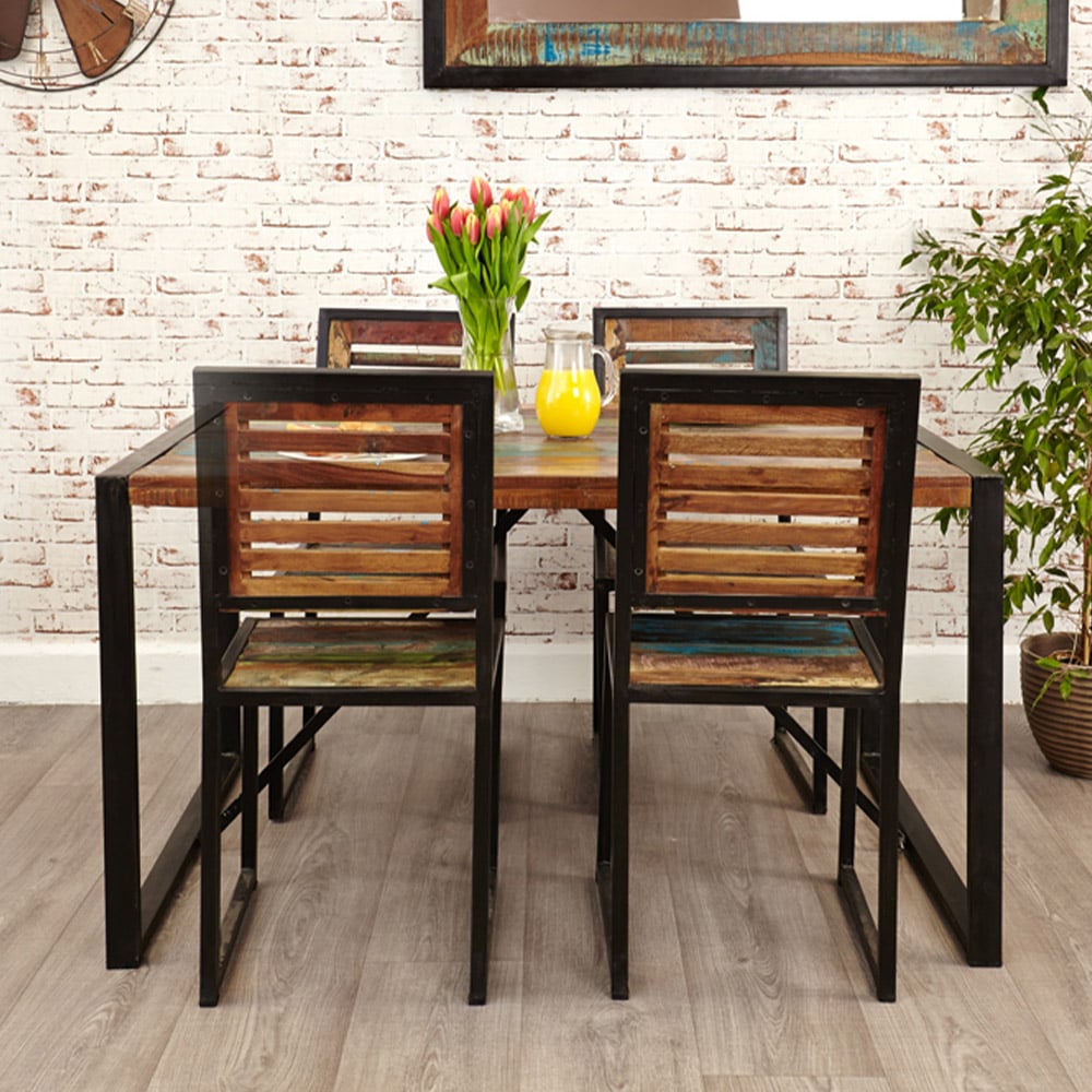 Baumhaus Urban Chic 4 Seater Dining Table Image 6