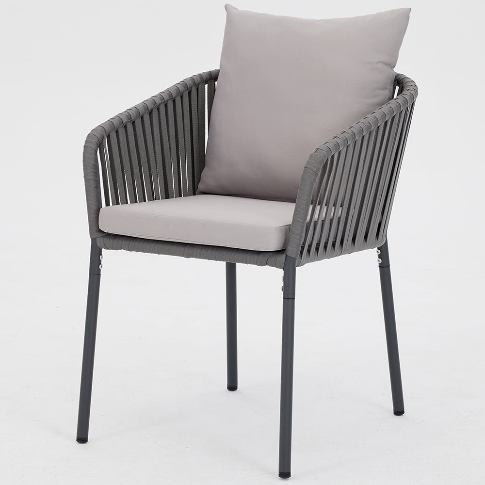 Home Detail Fiji 6 Seater Garden Dining Set Grey Image 3