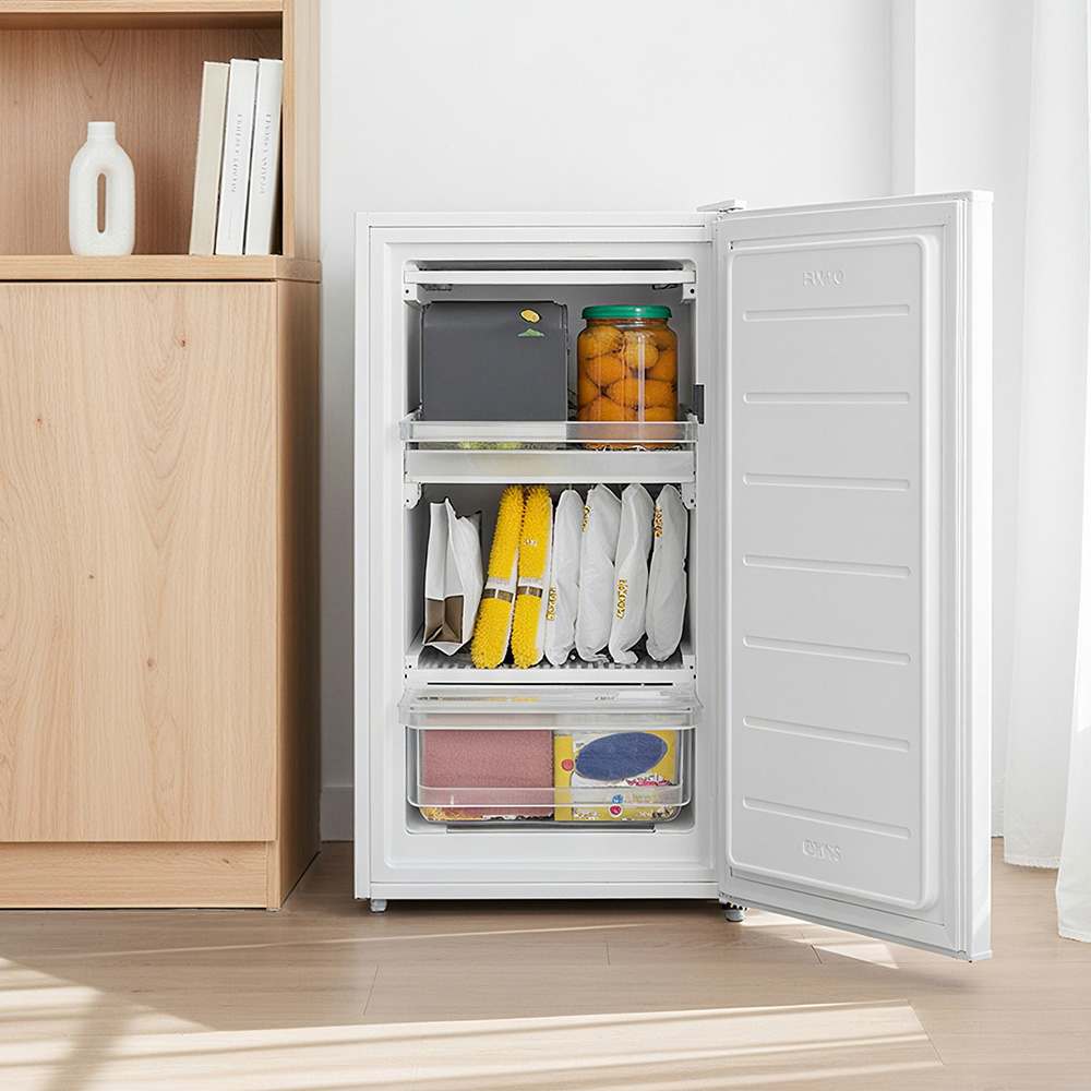 Living and Home AJ0811 60L White Freestanding Under Counter Upright Freezer Image 3