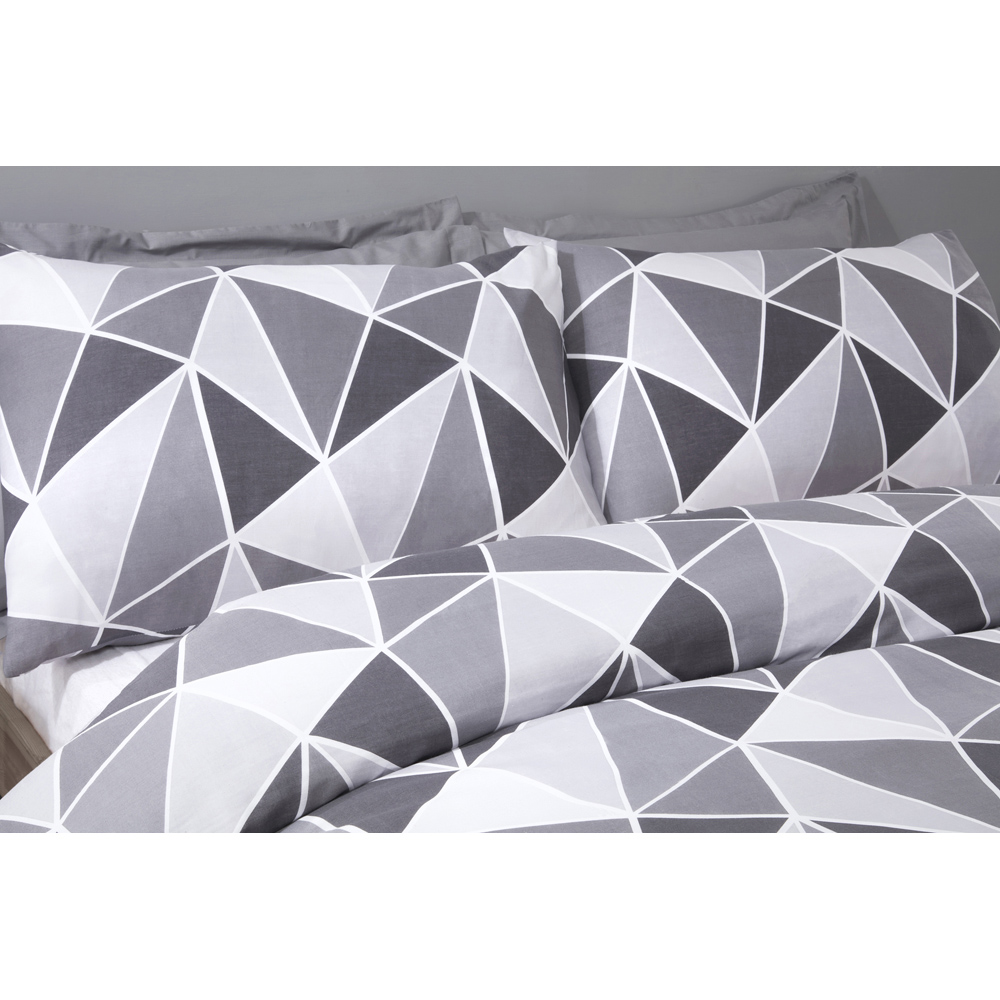 Rapport Home Leo Single Grey Duvet Set Image 3