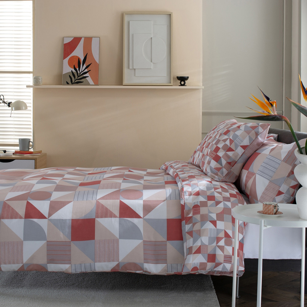 Deyongs Simple Shapes King Size Clay Duvet Set Image 2