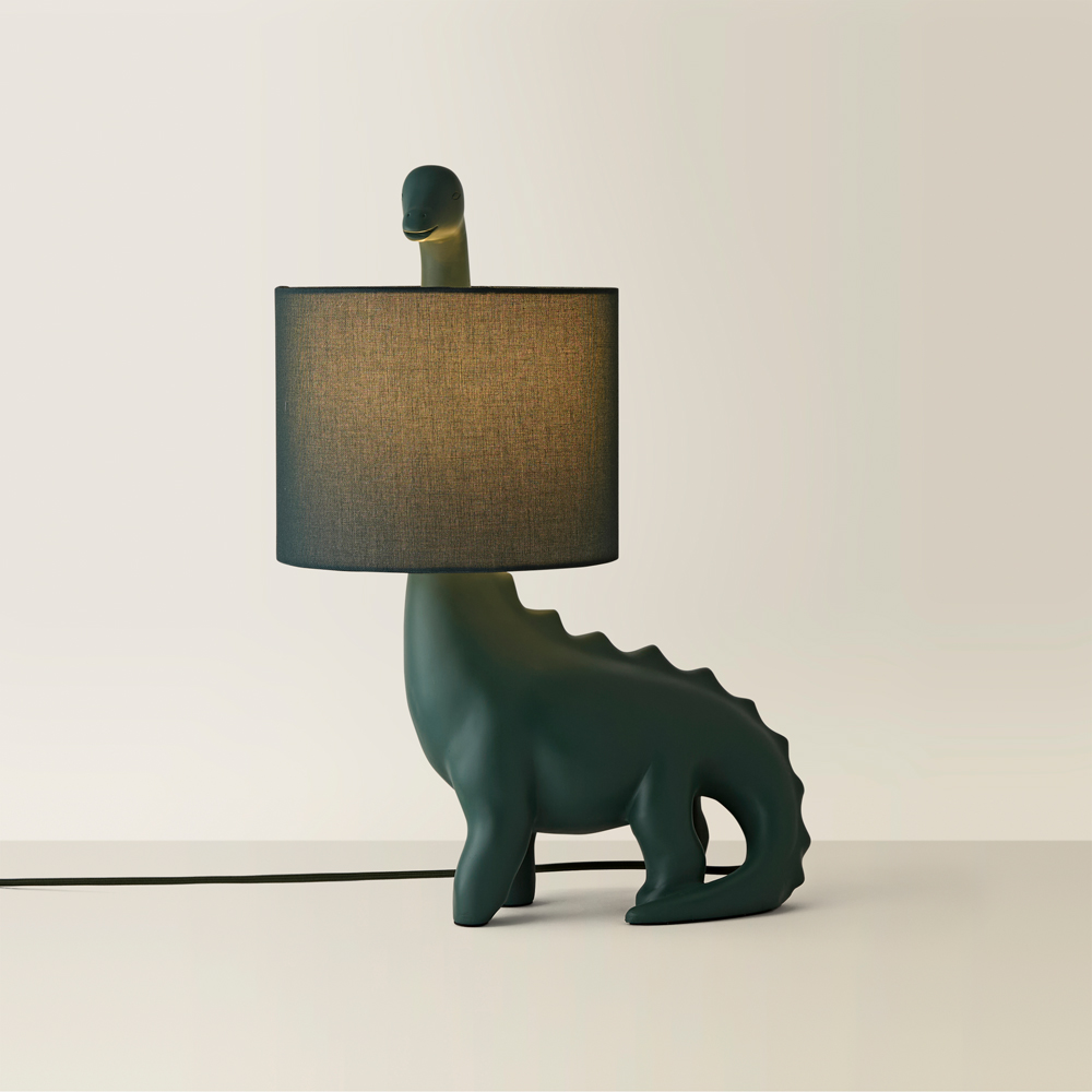 ValueLights Dinosaur Green Shade LED Table Lamp Image 5