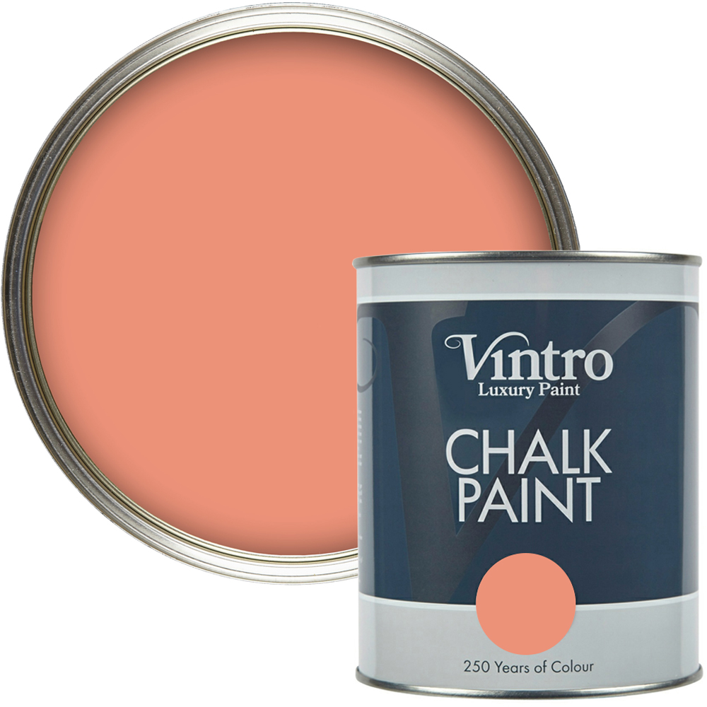 Vintro Paint Porto Terracotta Matt Finish Chalk Paint 1L Image 1
