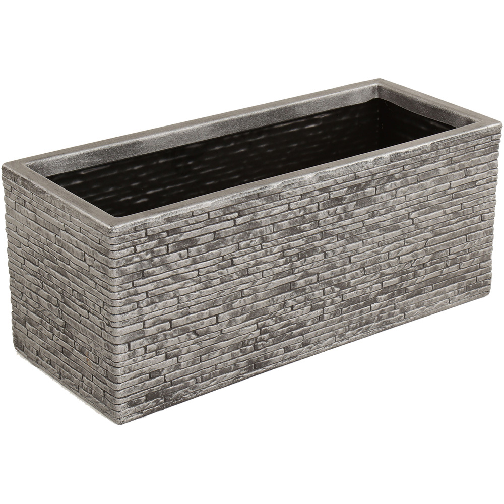 Charles Bentley Slate Pewter Trough Planter Image 1