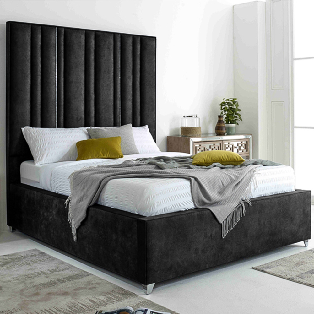 Eleganza Madrid Single Granite Oakland Fabric Bed Frame Image 1