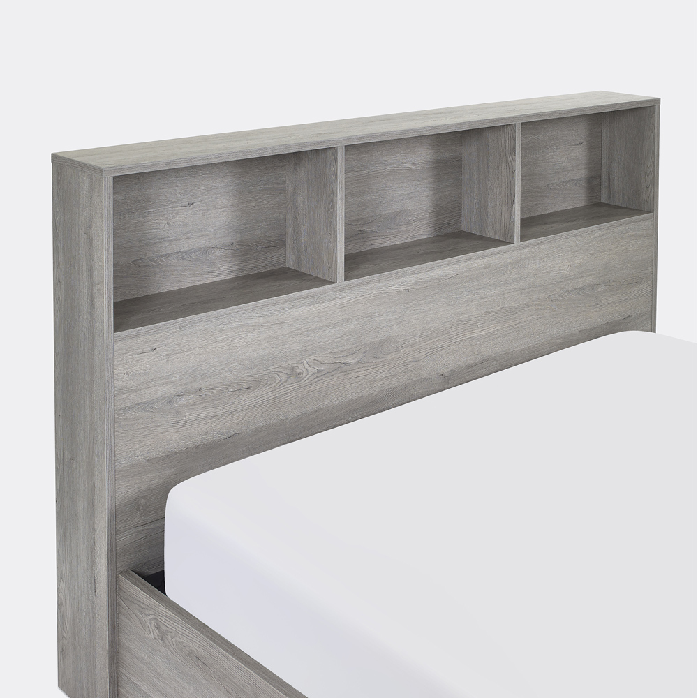 Julian Bowen Bali Double Grey Oak Storage Ottoman Bed Image 8