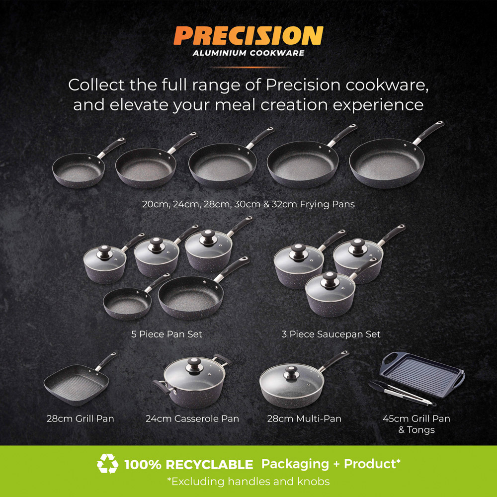 Tower Precision 32cm Black Forged Aluminium Non-Stick Frying Pan Image 8