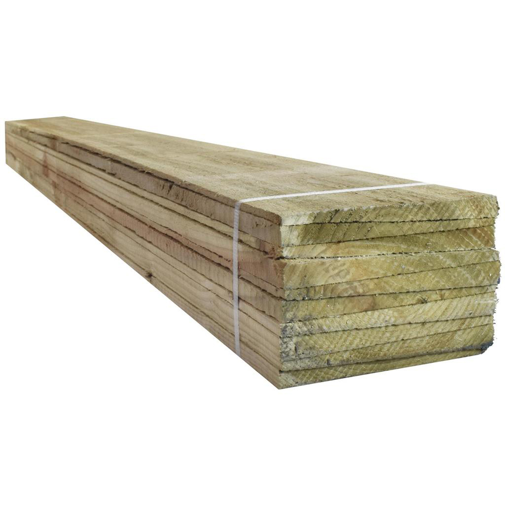 Snowdon Timber Pressure Treated Garden Feather Edge Fence Board 2.4m x 125 x 11mm 10 Pack Image 4