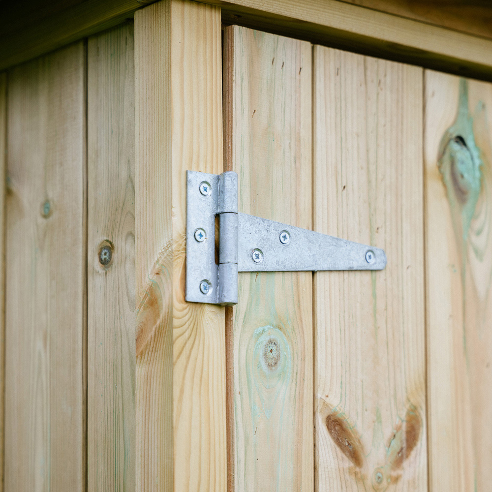 The Garden Village Mitton 4.7 x 2.6ft Medium Wooden Apex Garden Storage Shed Image 7