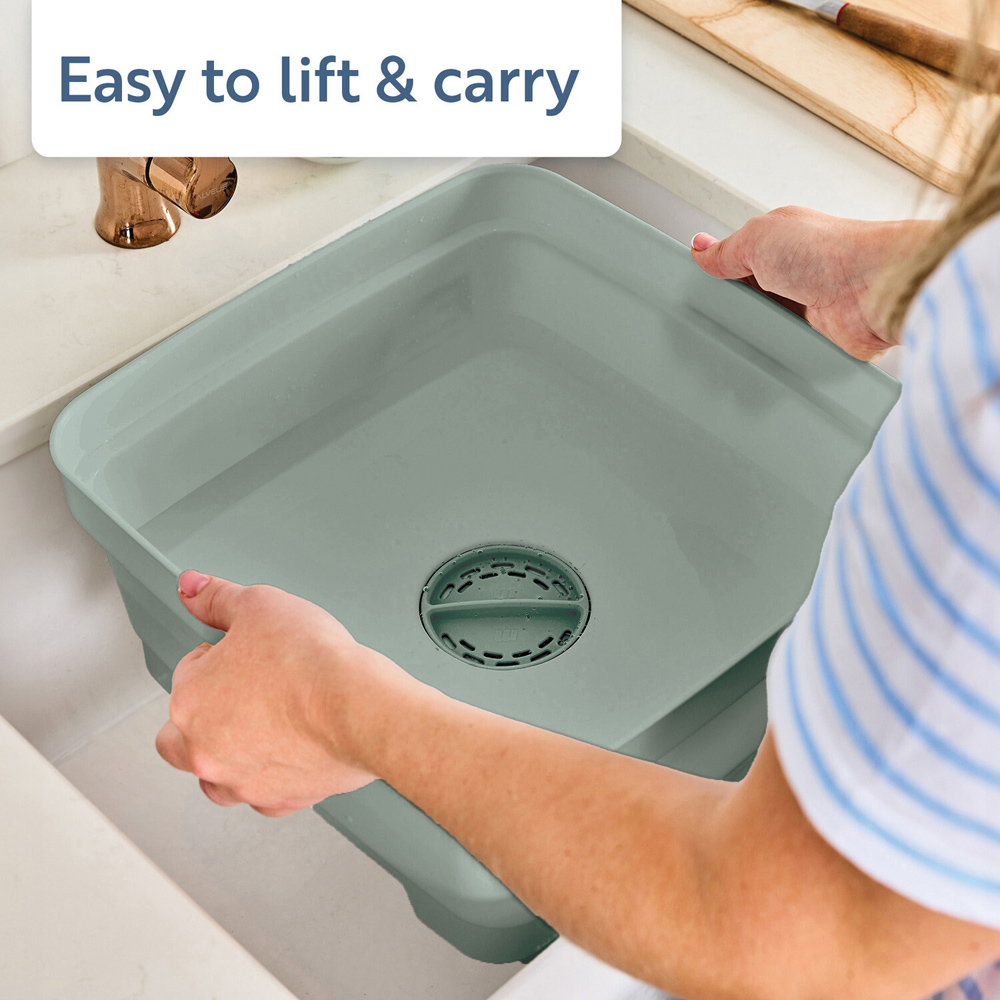 Minky Sink Bowl with Plug Sage Green Image 2