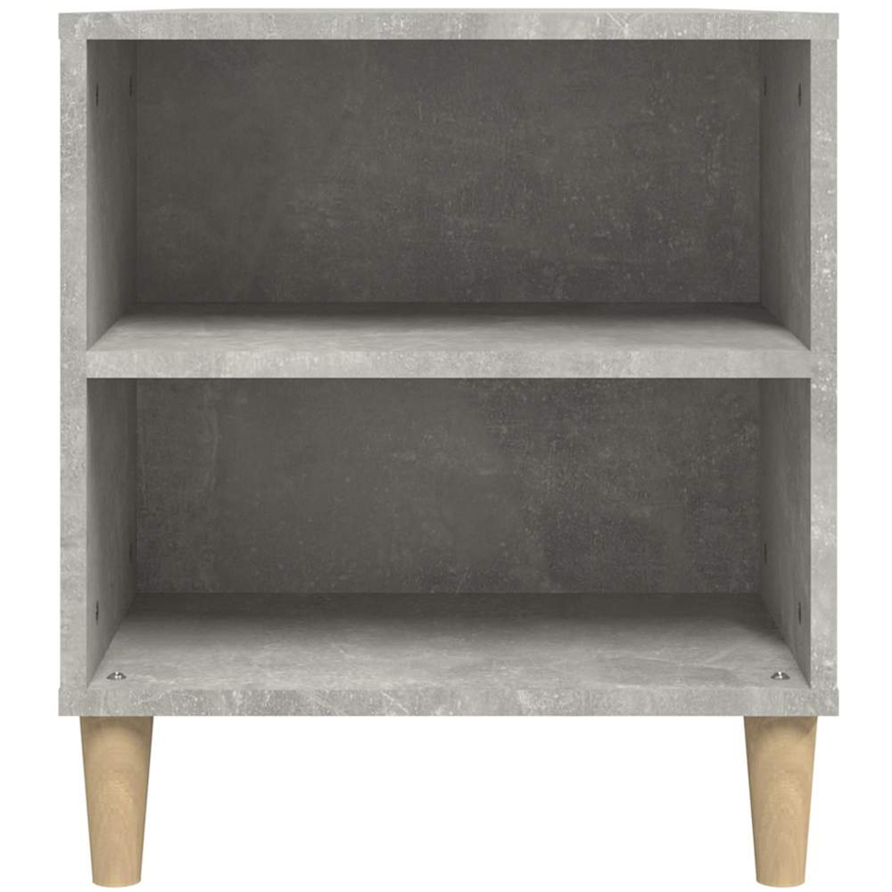 vidaXL 2 Drawer 4 Shelf Concrete Grey TV Cabinet Image 6