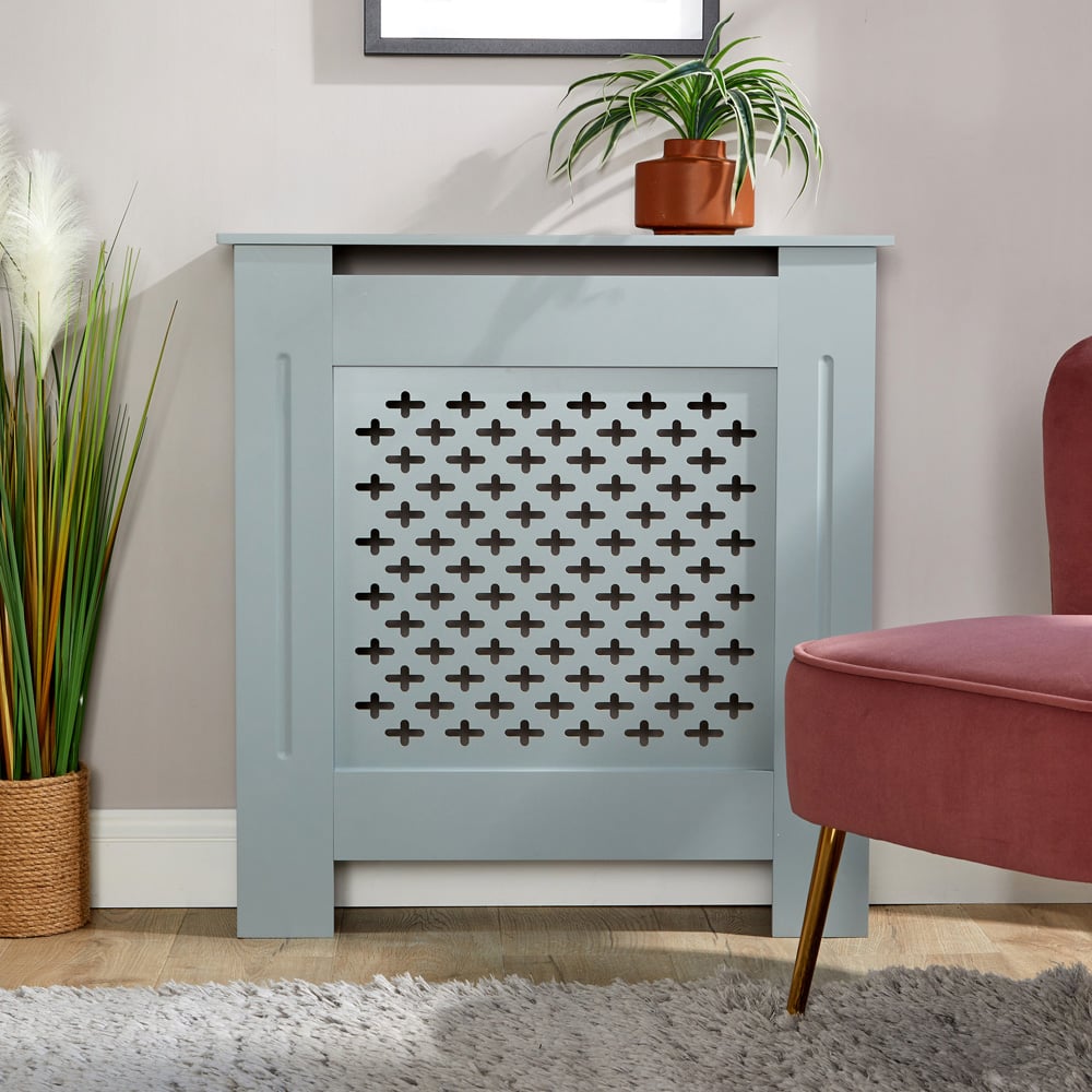 Home Source Crofton Grey Radiator Cover Unit Small Image 2
