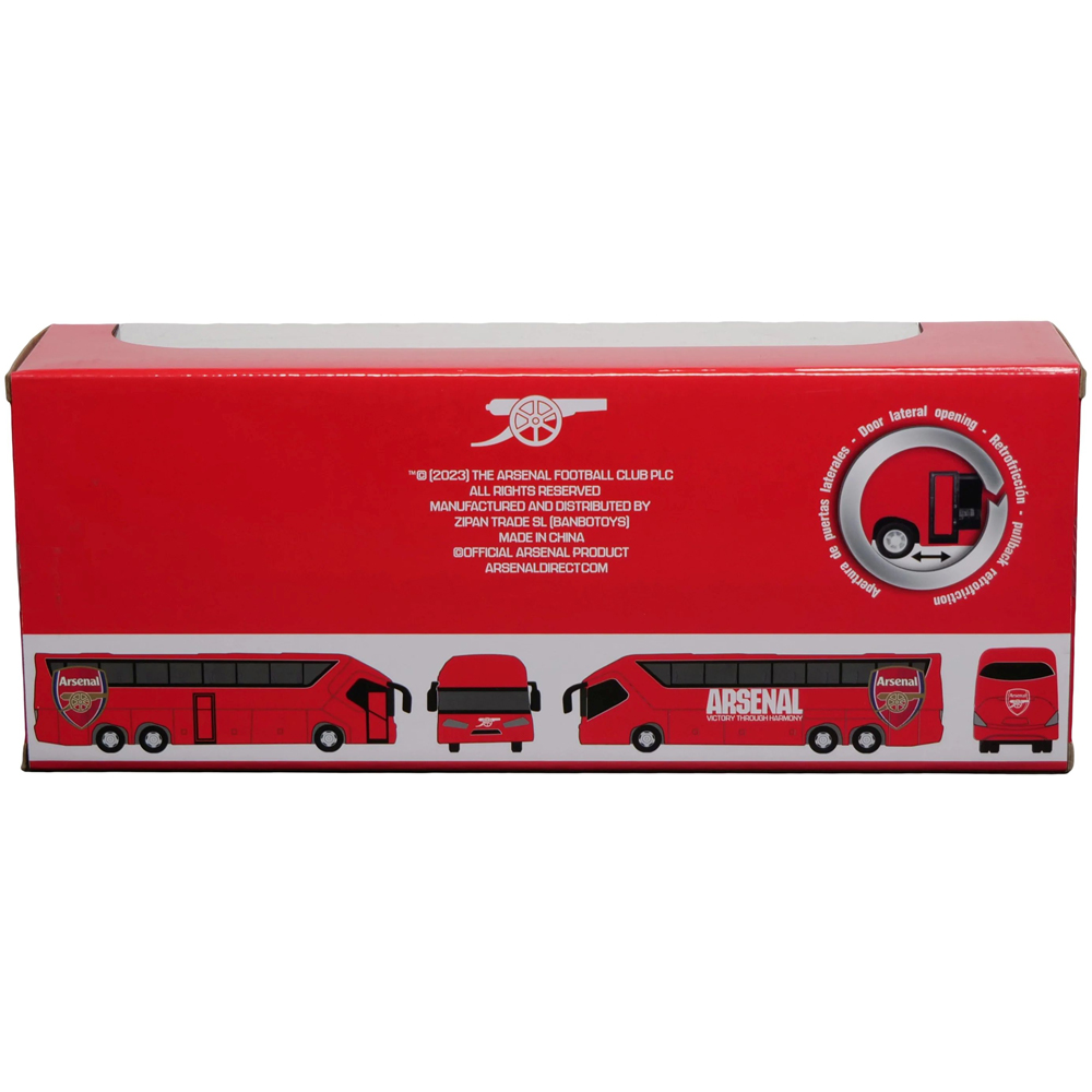 Banbo Arsenal Bus Model Football Team Coach Toy Image 6
