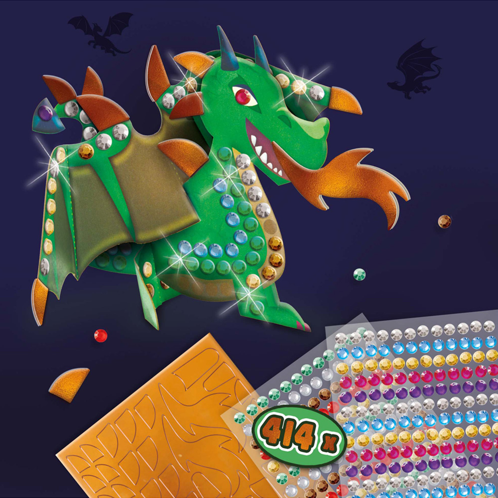 SES Creative Metallic Dragons Craft Set Image 4