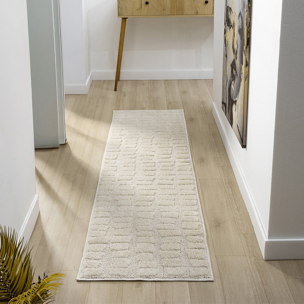 Desire Rugs Isabella Cream Embossed Cobble Rug 120 x 170cm Image 7