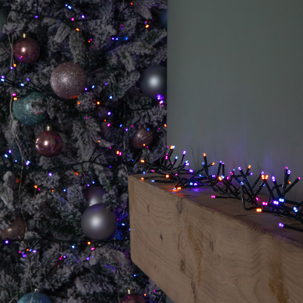 Samuel Alexander 1440 Rainbow LED Christmas Cluster Light 18.5m Image 1
