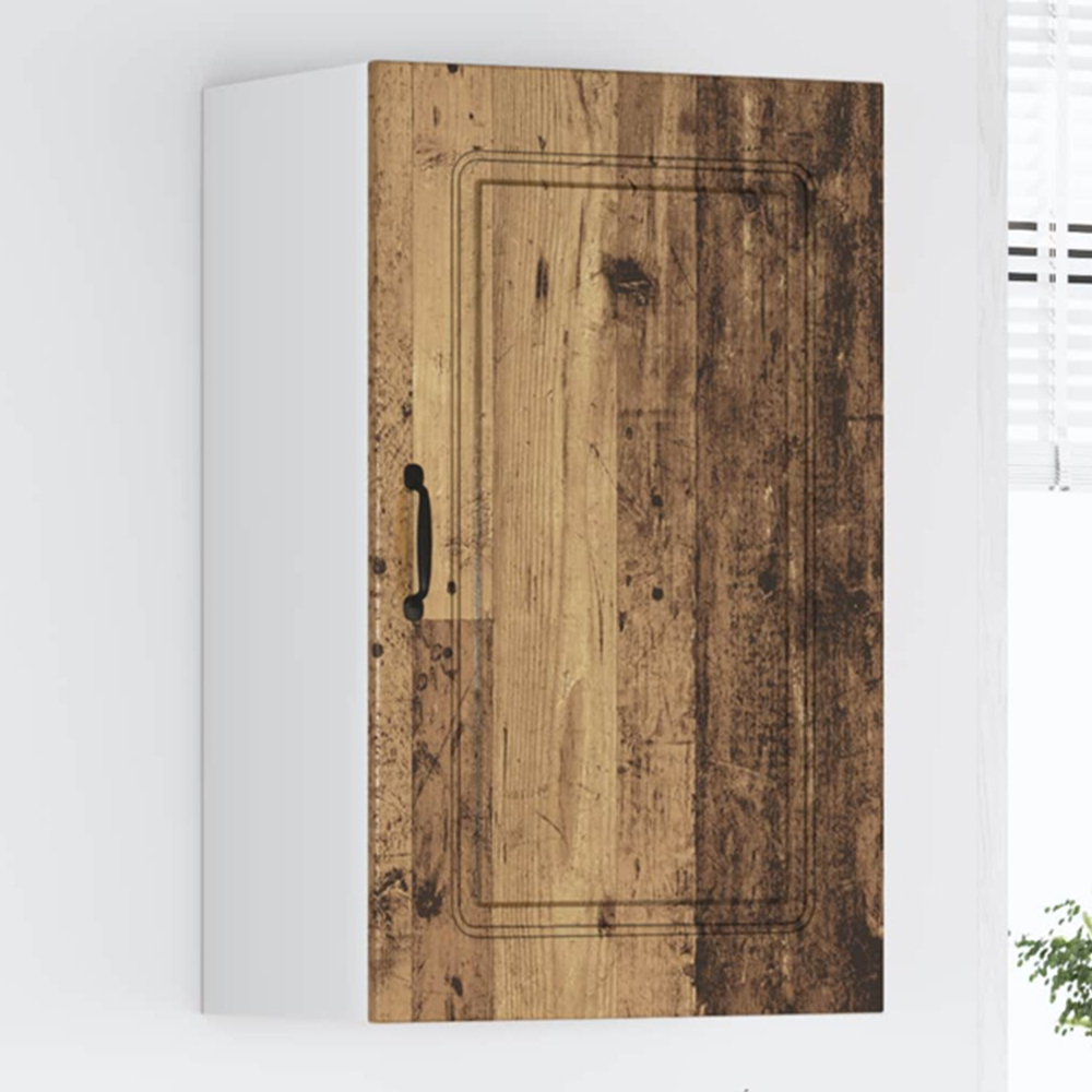 vidaXL Kalmar Single Door Old Wood Wall Kitchen Cabinet Image 1