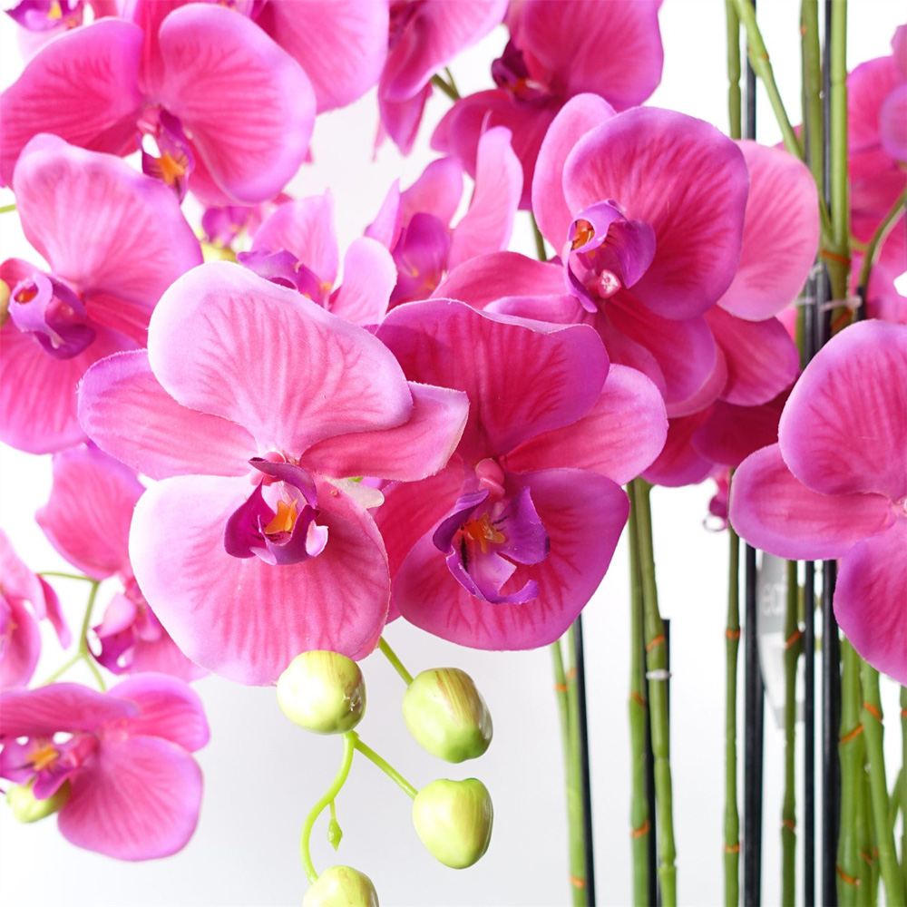 Botanik Giant Pink Orchid Artificial Plant in Pot 5ft Image 2