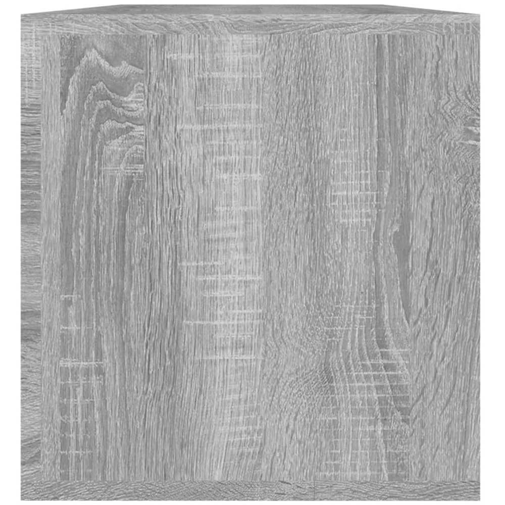 vidaXL 2 Open Shelf Grey Sonoma LP Storage Unit Image 5