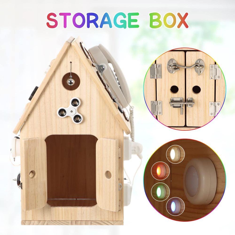 Dyzi Toddlers Montessori Busy House Sensory Toy Image 3