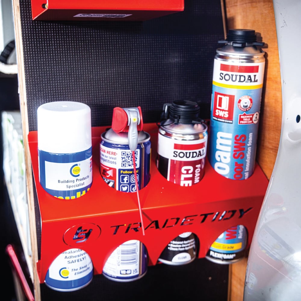 TradeTidy 7 Piece Red Steel Shed Storage Set Image 5