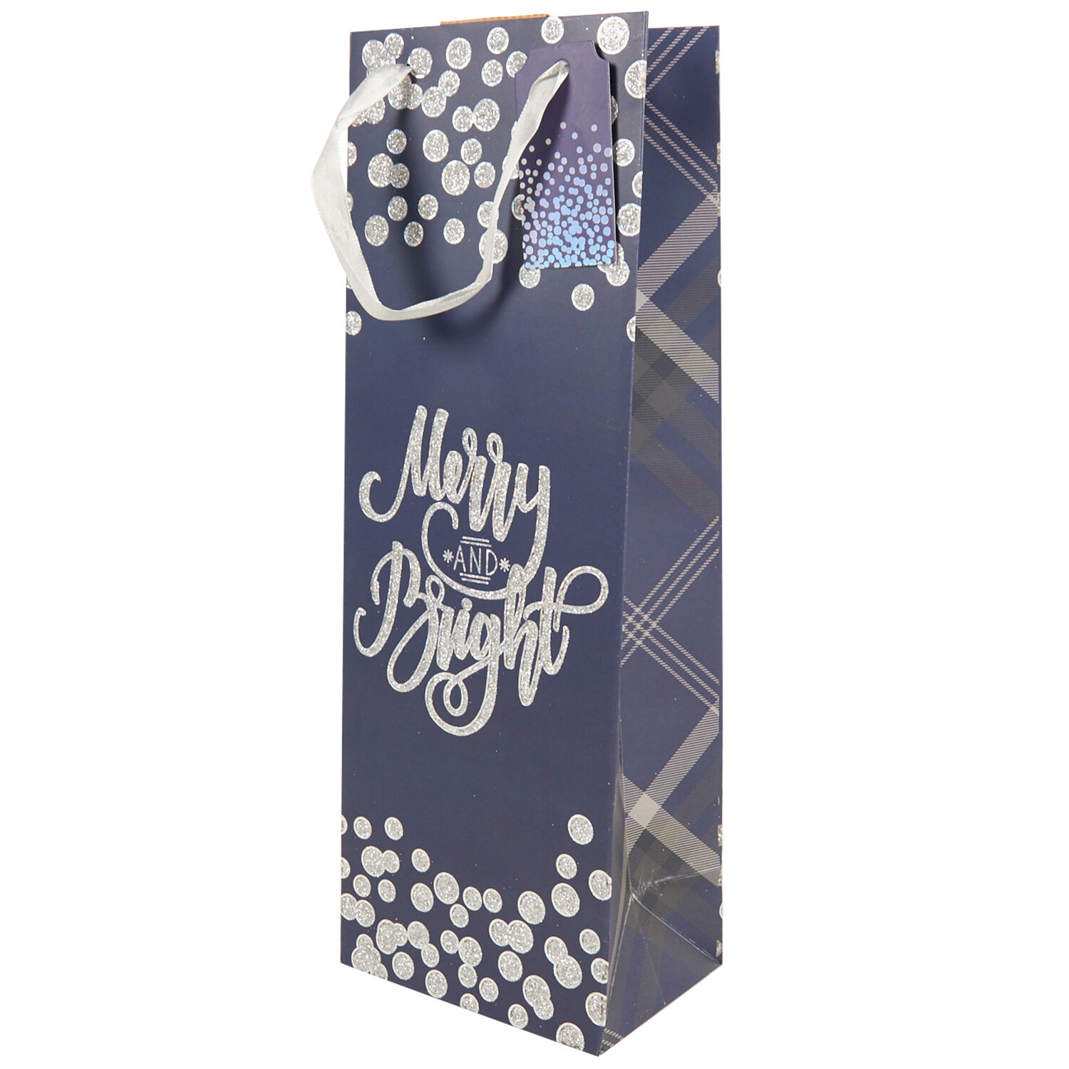 Merry Christmas Foil Bottle Bag Image 2