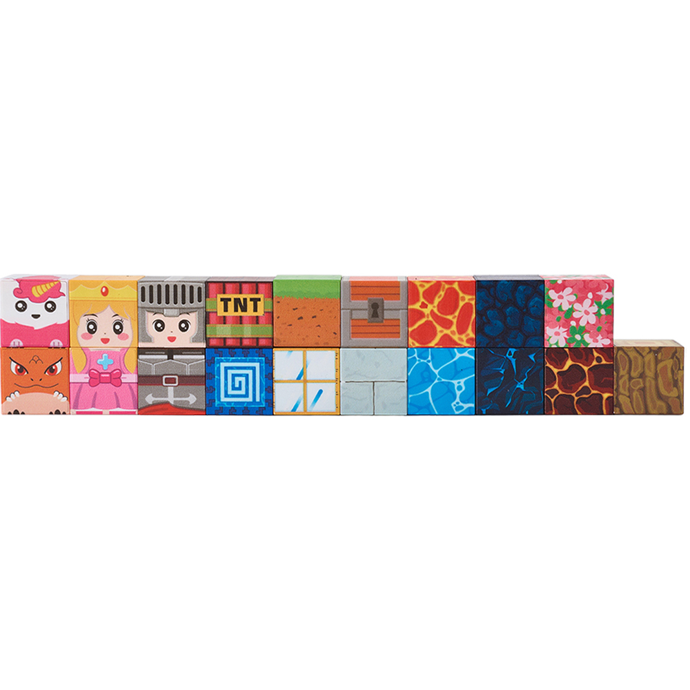 H&O Direct 150 Piece Kingdom Adventure Magnetic Building Block Cube Set Image 2
