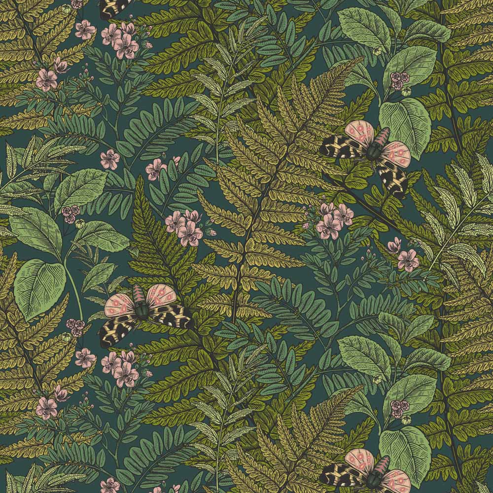 Hoopla Walls Wild Ferns Forest Mix Non Woven Wallpaper Image 1