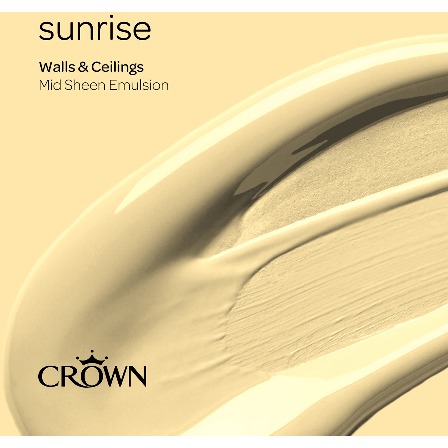 Crown Walls & Ceilings Sunrise Mid Sheen Emulsion Paint 5L Image 4