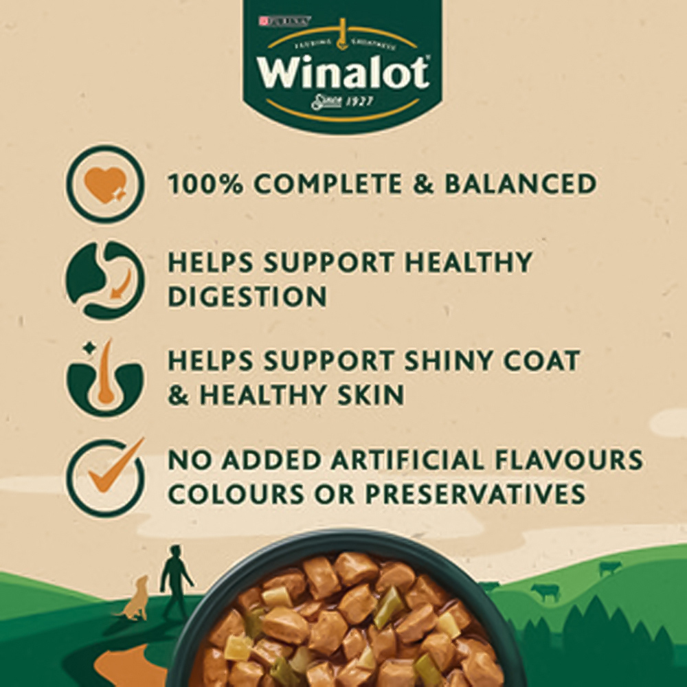 Winalot Sunday Dinner Mixed Gravy Adult Dog Food 100g 40 Pack Image 4
