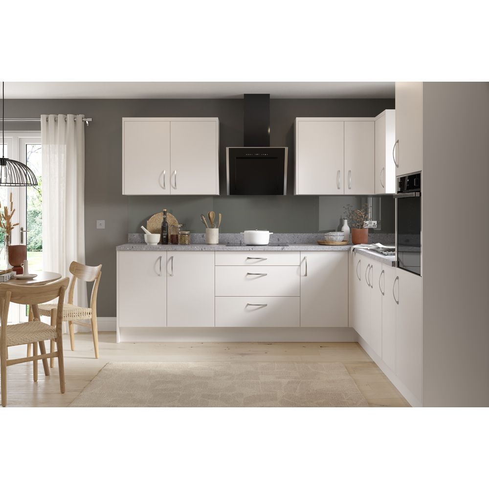 Kitchen Kit Slab Standard White Integrated Extractor Door 490 x 596mm Image 2