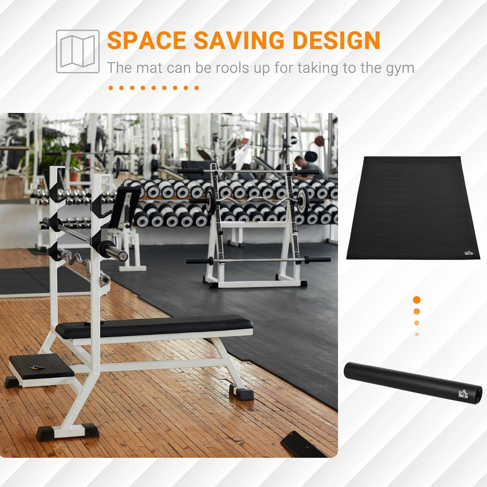 HOMCOM Thick Anti Slip Gym Equipment Mat 180 x 90cm Image 4