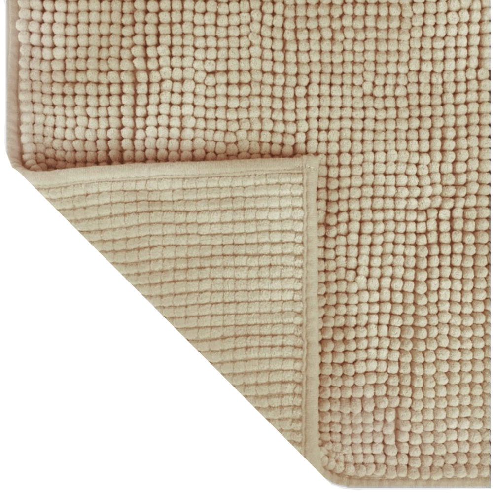 Allure Bath Fashions Stone Chenille Microfibre Supersoft Non-Slip Bobble Bath Mat 50 x 80cm Image 3