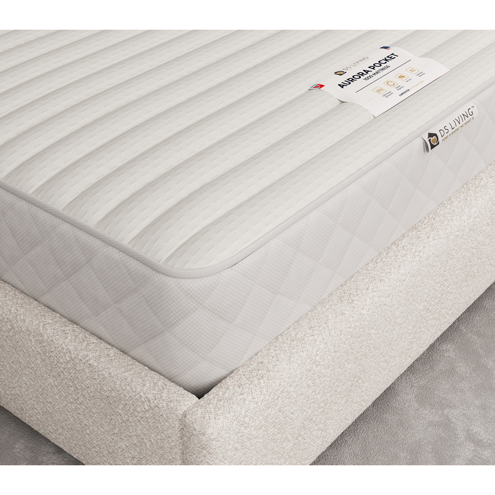 DS Living Aurora Serenity Single 1000 Pocket Sprung Mattress with Comfort Layers Image 3