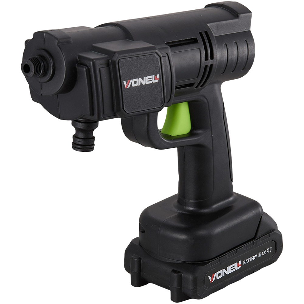 Living and Home GT200026 260W Black Cordless Handheld Pressure Washer with 2 Batteries and 5m Hose Image 3