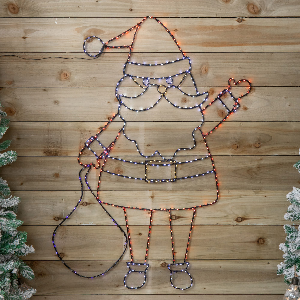 Samuel Alexander FlexiBright 469 Multicolour LED Light-Up Santa Decoration 88cm Image 6