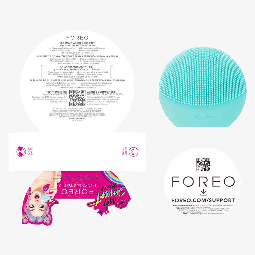 Foreo Luna Play Smart 2 Mint Facial Cleansing Brush Image 6