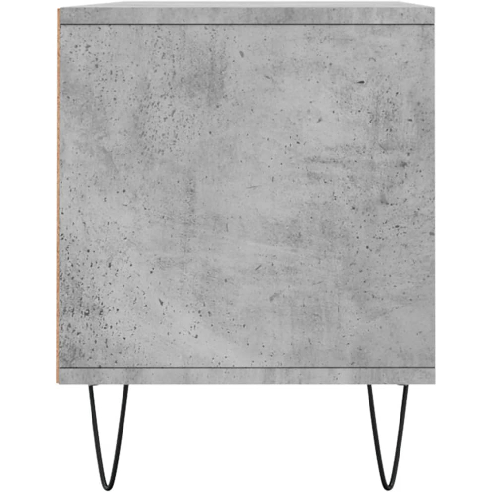 vidaXL 2 Drawer 2 Shelf Concrete Grey TV Cabinet Image 7