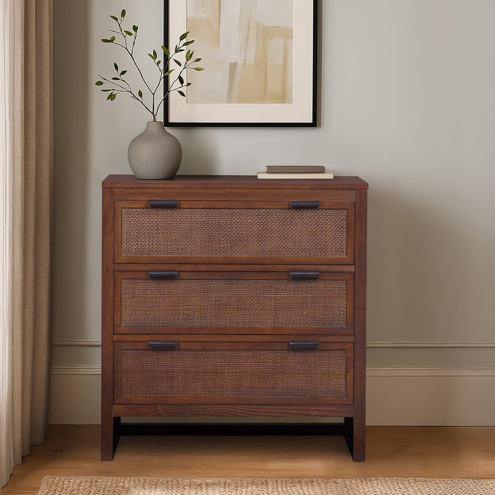 Teamson Home Hatteras 3 Drawer Walnut Dresser Image 8