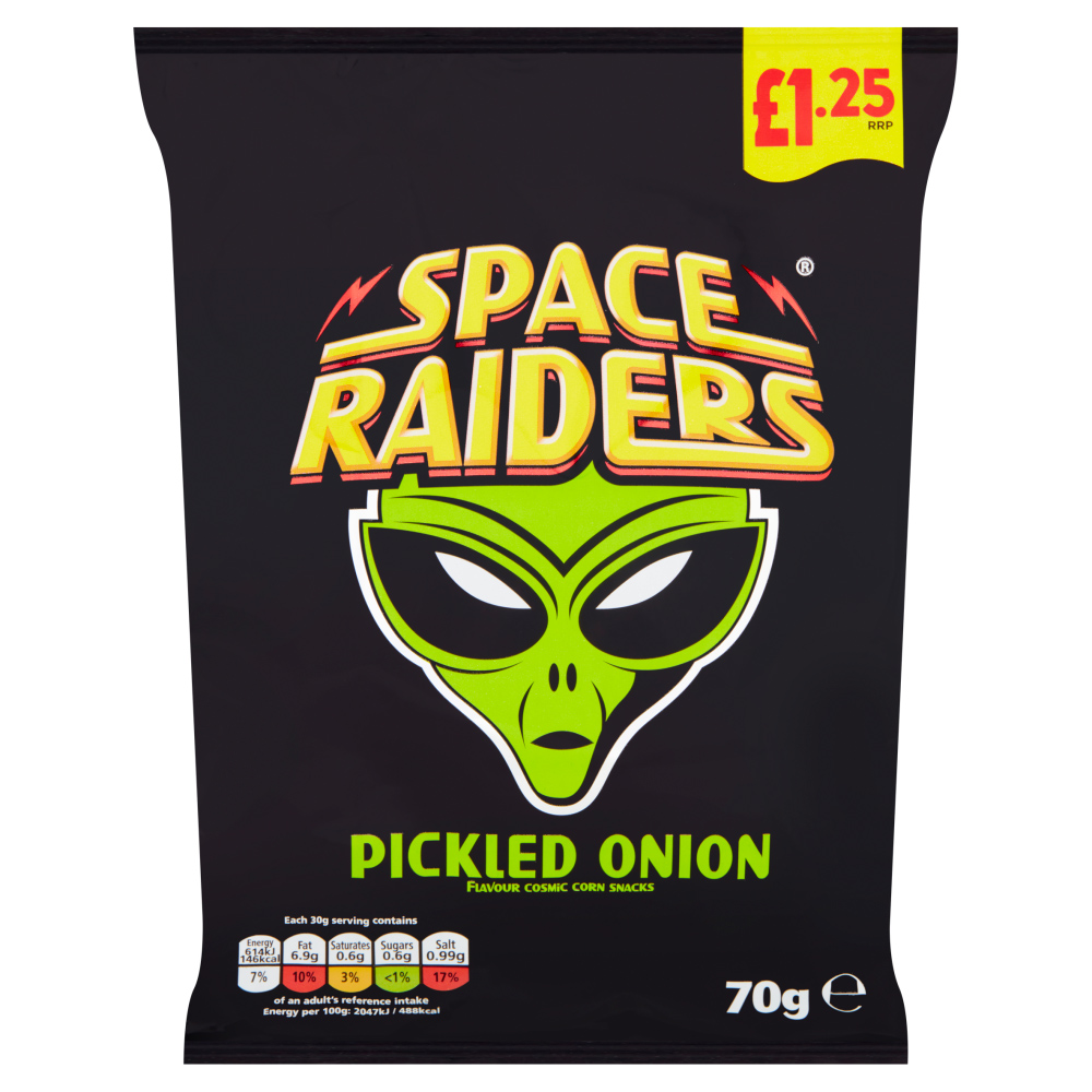 Space Raiders Pickled Onion 70g Image 3