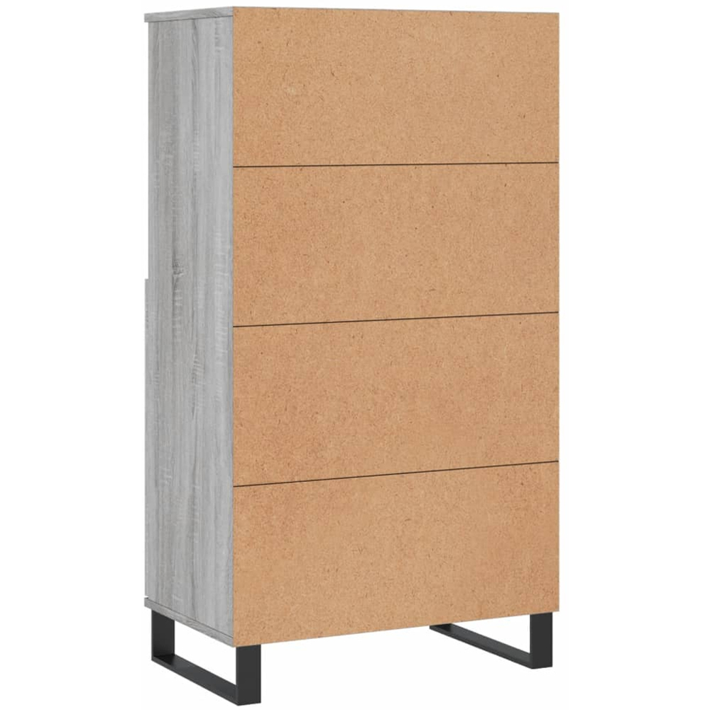 vidaXL 2 Door 2 Shelf Grey Sonoma Highboard Image 8