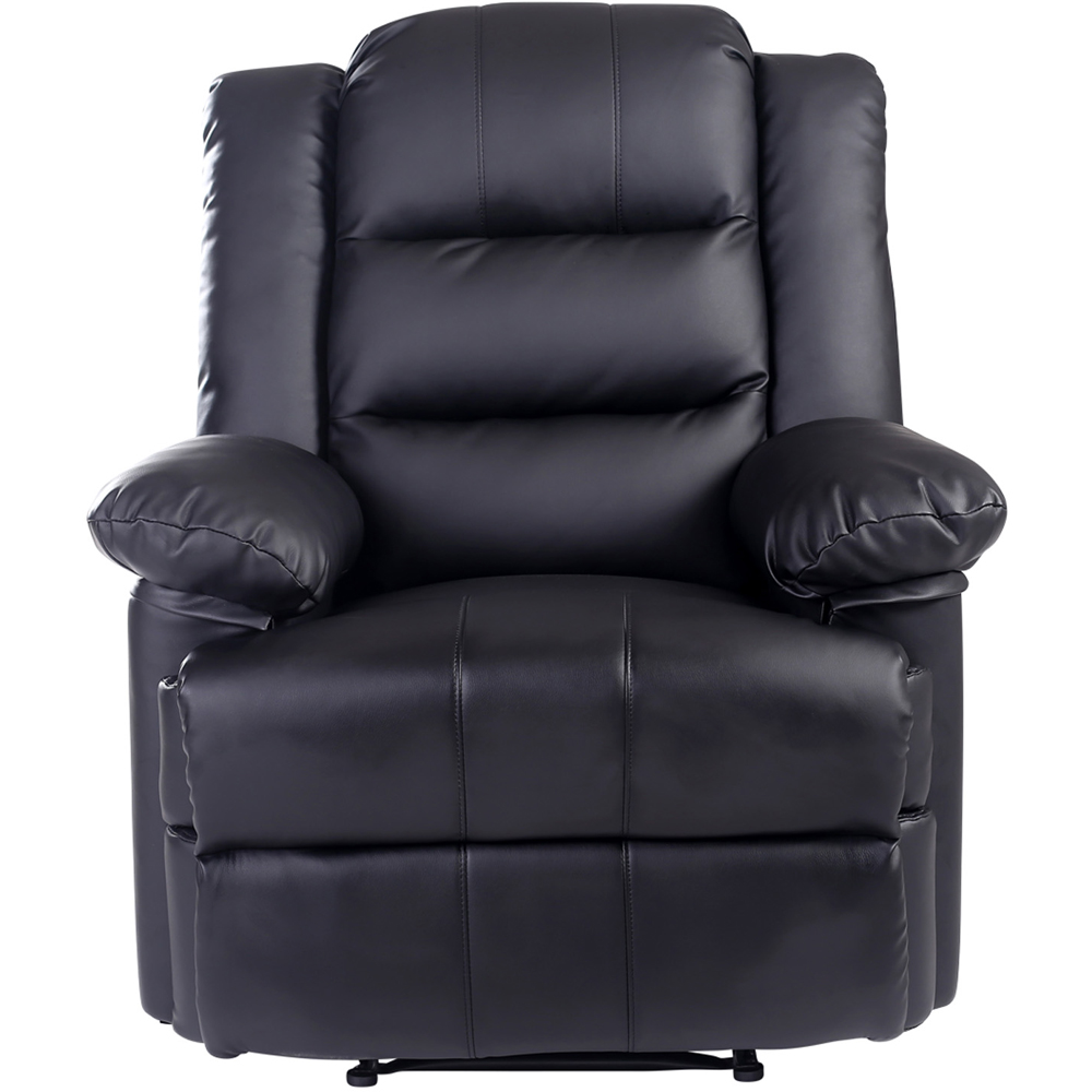 Furniture Online Loxley Black Bonded Leather Manual Recliner Chair Image 3