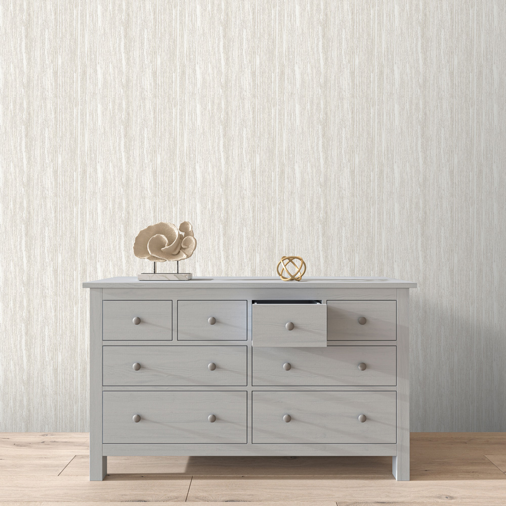 Design ID Wood Grain Off White Wallpaper Image 4