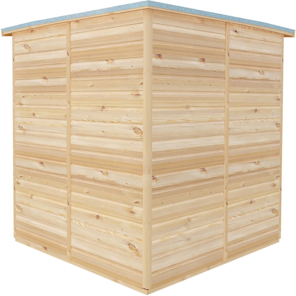 Shire 6 x 6ft Shiplap Pent Corner Garden Shed Image 3