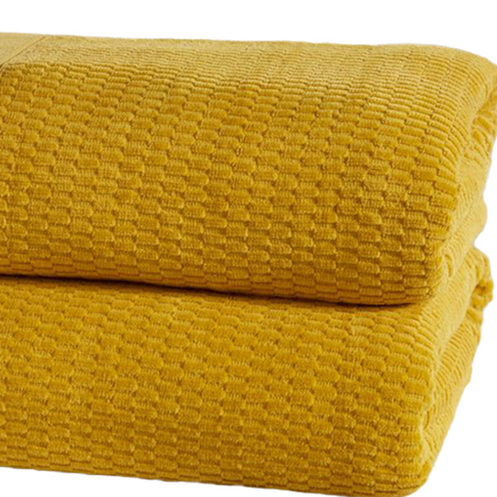 Rapport Home Royal Velvet Pure Cotton Ochre Bath Sheet Set of 2 Image 3