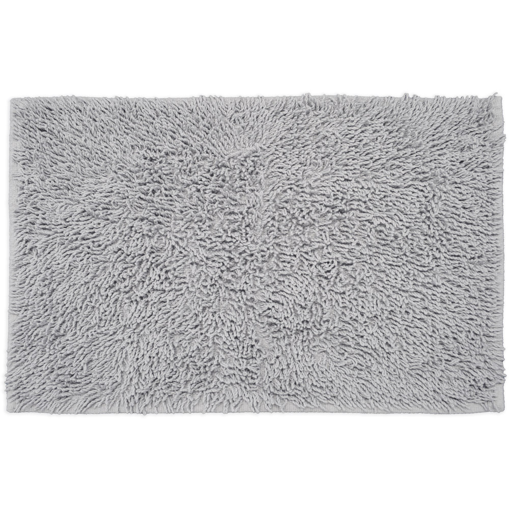 Allure Bath Fashions Dove Grey Tumble Twist Bath Mat 55 x 90cm Image 1